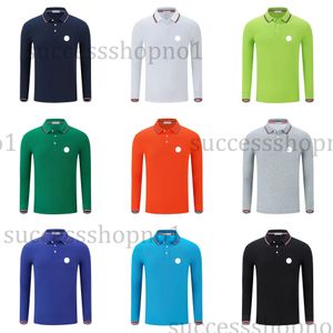 Exquisite Men's Long Sleeve Polo Shirts: Embroidered Designer Badges for Asian Sizes S to 6XL