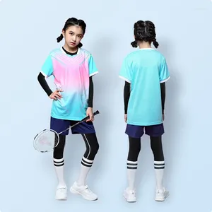 Laufen setzt vier der Badminton-Uniform-Jungen-und-Mädchen-Kinderböden Kleidung Kleidung Schnelltrockne Game Pong Clothing