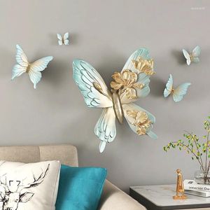 装飾的な置物の家の装飾蝶のリビングルーム背景壁3Dレリーフハンギングベッドルームアートペインティングレストランステッカー