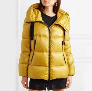 여자 겨울 재킷 패션 여성 다운 재킷 고품질 옐로우 핑크 다운 파카 코트 겨울 캐주얼 야외 파카 여성 따뜻한 5383932