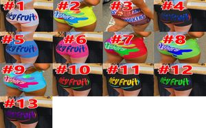 Frauen neue sexy enge Buchstaben gedruckte Muster Shorts Yoga Hosen Kleidung Ganz Größe S4xl1539329