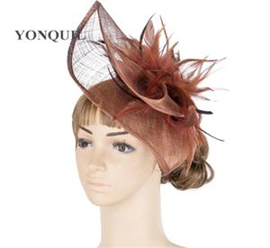 Stingy Brim Hats Classic Multiple Color Fascinator Big Headwear Wedding Millinery Party Headpiece TMYQ03211976342202947