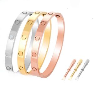 VanClefbracelet Rose Gold Armband Ladies 316L Rostfritt stål Designer smycken Luxur Design Par Birthday Engagement Gift Classic Fashion Charm SI 810