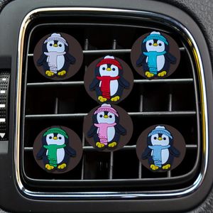 Air Condition Switch Penguin Cartoon Car Vent Clip Outlet Clips Accessories for Office Home Decorative Conditioner per BK Freshener OTDPD