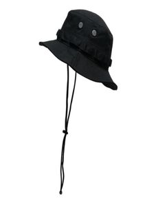 Windproof Rope Army Camuflage Fisherman Bucket Hat for Women Men Rybołówka płaska czapka Bob Panama Letni projektant mody Korean Sun H7891685