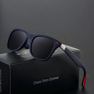 Fashion Classic Polarized Sunglasses Men Women Square Sun Glasses Anti Goggle Travel Fishing Cycling Sunglasses UV400 240425