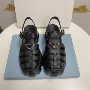 Designer Sandaler Kvinnor Famile Slide Sandale Flatform Sliders Wedge Gladiator Bottom Flop Flops Summer Casual Beach Real Leather Top Quality With Box 10A