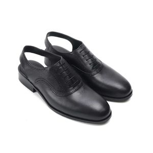 Style Summer New Black Men Leather Italian Handmade High Quality Men's Sandals B544 'S