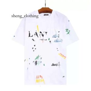Дизайнер рубашки Lavines Высококачественный 2023 Новая хорошая одежда Летняя мода Пятня