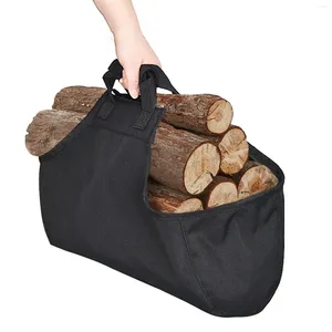 Сумки для хранения прочные дрова -перевозчики бревенчатая сумка для деревянного держателя с ручками для камина