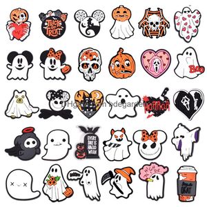 Charms Cartoon Schuhe Halloween Ghost PVC Schuhdekoration Accessoires Schnalle für Kinder x-mas Geschenke Großhandel Drop Lieferung otriv ot1kx