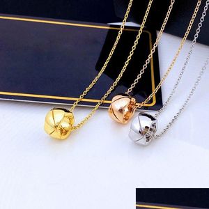 Hänge halsband designer halsband ananas anpassad choker 18k guld smycken för kvinna flicka inlagd diamant 2 mönster valentin gåva n otv8t