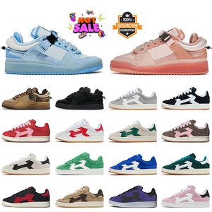 OG Designer Bad Bunny Shoes Campus 00s Forum 84 Low Casual Trainers Red Pink Grey Black White Gum Blue Tint Brown Women Mens【code ：L】Flat Sneakers
