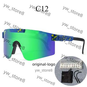 Vipers Sport Google Cycling Glasses TR90 Polariserade solglasögon för män Kvinnor utomhus vindtäta glasögon 100% UV -speglade linswister solglasögon med Box CBE0