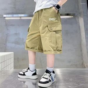 Trousers Summer Children's Clothing Boys Shorts Large Size Casual Sweatpants Street Style Fashion Letter Beach