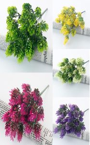 35 headsbundle Pine Cone Simulation Pineapple grass artificial plants DIY home vases for decoration fake plastic flower pompon7220301
