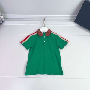 Kids T-Shirts High-End-Kleidung Jungenpolo-Shirt Kurztop kleines mittelgroße mittelgroße Kinder halb Ärmeln Trendy Marke