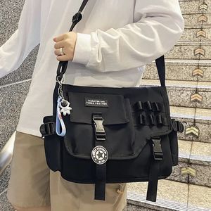 Большой студенческий на плечах мессенджер сумки Canvas Crossbody Sacds для женщин нейлоновые мужчины почтальон