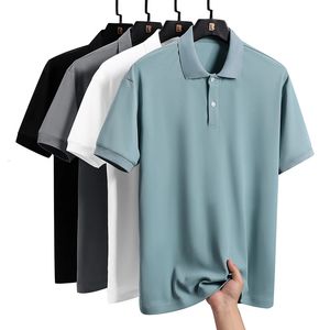 Спортивная уличная одежда мода негабаритная 5xl черная белая мужская рубашка поло в стиле Япония в стиле летние короткие рукава футболка 240518