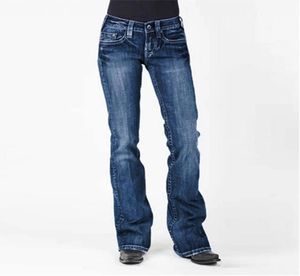 Frauen Jeans Hosen Mode Frauen039s Jeans lässige Stickerei gewaschen schlanker schlanker lässiger Damenhosen8130699