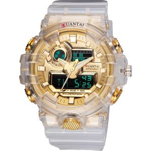 Zegarek na rękę Męskie zegarki cyfrowe Kreatywny podwójny wyświetlacz Wodoodporny Waterproof LED G Style Sport Watch for Men Relogio Masculino 225k