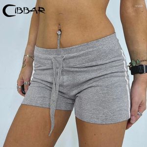 Shorts femminile Cibbar Women Casual Sport Fitness Bandene Bandage Low Rise Swiled Stamping Leggings Abbigliamento estivo Y2K Harajuku