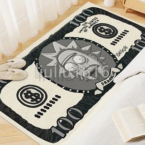 Decoração da sala de tapete de estilista de carpete imitação de dólar criativo Carpet de cashmere espessado quarto de quarto de personalidade cobertor Longa faixa de sacada Tatami Mat#63254