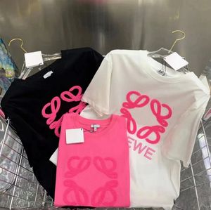 女性用衣料品レタープリントの夏の刺繍Tシャツo-neckショートスリーブTシャツFEMMEルーズカジュアルクロップトップ100％コットンティーショートリーブティーシャツ