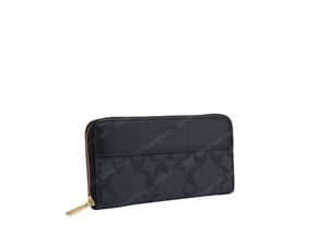 Porta della carta da donna con cartone da cerniera con cerniera per le monete del portafoglio in pelle Long PU Frizione in pelle di grande capacità Lady Crisuttle Pocket di denaro tasca