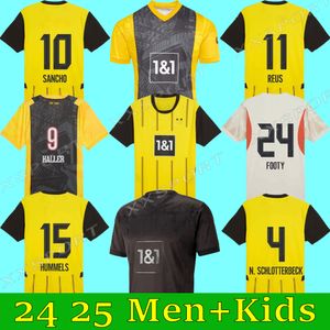 24 25 110th Soccer Jerseys Dortmund Borussia 2023 2024 Finals Player Shirt Sancho Reus Bellingham Hummels Reyna Brandt Men Kid Kit Maillot De Foot