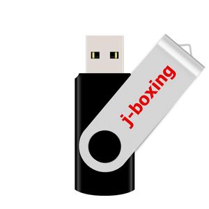 Usb Flash Drives J-Boxing Black Metal Rotating 32Gb 2.0 Pen Drive Thumb Storage Enough Memory Stick For Pc Laptop Book Drop Delivery C Otios