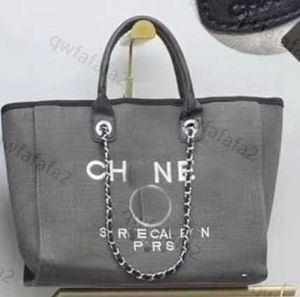 Fashion Pearl Bag Ch Brand Tote Bag Luxury Bordado Bolsa de praia Designer feminino Feminino Bag de Evening Classic Feminino Feminino de grande capacidade Bag T7Z0