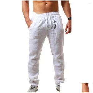 Męskie spodnie Sokan Karate 2023 Spring i jesienne lniane wysokiej jakości wypoczynek Wygodne jogging moda dostawa odzieży DHJ7N