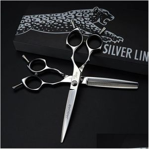 Hair Scissors New Arrival Jaguar 6.5 Inch 6Cr Professional Barber Thinning Cutting Double Tail Drop Delivery Products Care Styling Too Dh9Go