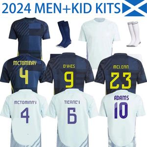 2024スコットランド3XL 4XLプラスサイズナショナルチームサッカージャージーファンアダムスティアニーダイクアダムスフットボールシャツクリスティクリスティ