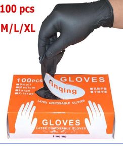 Leshp 100pcslot Mechanic Nitrile Household Cleaning Washing Black Laboratory Nail Art Antistatic Gloves2382255