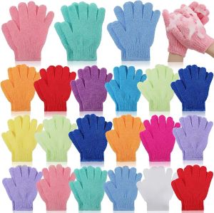 Hurtowe złuszczające rękawiczki szczotki do kąpieli prysznic masy spa zarośla do usuwania komórek skóry solft i odpowiednie dla mężczyzn kobiety FY7324 0518