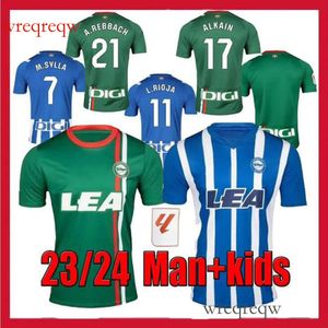 2024 Deportivo soccer jerseys JOSELU Alaves camisetas de futbol 23 24 EDGAR L.RIOJA WAKASO PERE PONS Laguardia LUCAS football shirt Men Uniforms kids kits