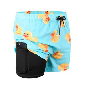 Lu Men Shorts Summer Sport Workout Men Swimuit Quick Dr achwear e Fabric Bo Cool Boar Short Swim Trunk