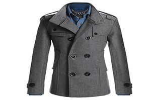Ganze Mode Männer doppelt baced Winter Schlanker warme Jacke Stylish Trench Coat Outwear8792658