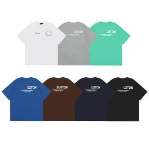 Lyxdesigner T-shirt Mens skjortor för män Tide Sprayed Streetwear Letter Cotton Womens Unisex Clothes T-shirt Overdimensionerade tee-kläder#404