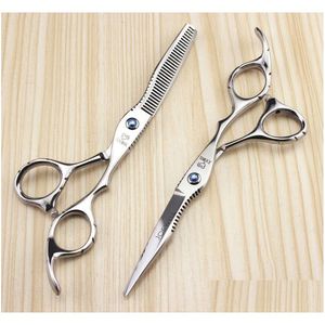 Hair Scissors Joewell Stainless Steel 6.0 Inch Sier Cutting / Thinning For Professional Barber Or Home Drop Delivery Products Care Sty Dhom8