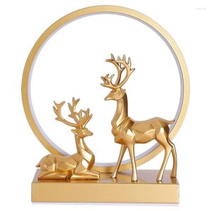 Lampade da tavolo Gift Nordic Deer di fascia alta Decorazione per matrimoni Lampada Atmosferico Luci a LED LED Creative Study Camera Light