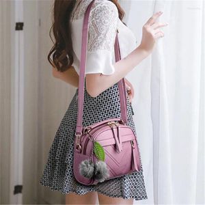 Shoulder Bags Fashion Women Large Handbag Ladies Party Handbags PU Leather Messenger With Ball Bolsa Feminina Bag