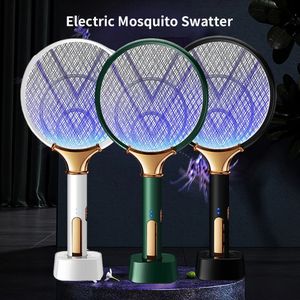 USB Rechargeable Electric Mosquito Net Racket Fly Bug Zapper Swatter Trap Lamp LED Mosquito Repellent Light For Baby Sleep 240514