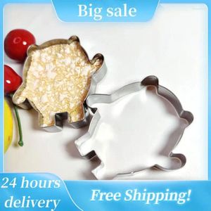 Baking Moulds Panda Biscuit Food Grade Irregular Durable Tool Cookie Sugar Fruit Cutting Silver Stainless Steel Shape