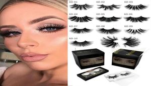 Novos cílios de vison 3d de 25mm 10 estilos cílios falsos cílios naturais lashes de vison com maquiagem de olho de olho de alto volume