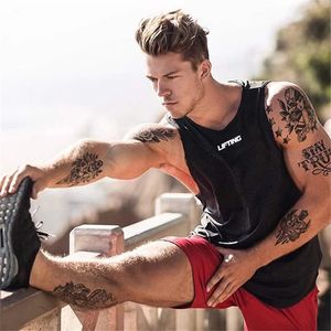 American Mens Fitness Tank Tank Top Top Roupas Cosicultura Muscle Muscle Muscle Sportswear Gym 100 Colete de algodão 240507