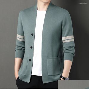 Herrtröjor Mens Sticked Cardigan Buttonless Casual Bekväm och mångsidig kostymer MAN KLÄDER JACKS DROP LEVERANSE APPARE DHE8F