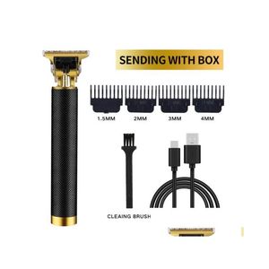 Hårtrimmer Clipper Man 0mm Shaver for Men Barber Professional Beard Rechargeble Cutting Hine Drop Delivery Products Care Styling till Otmtl